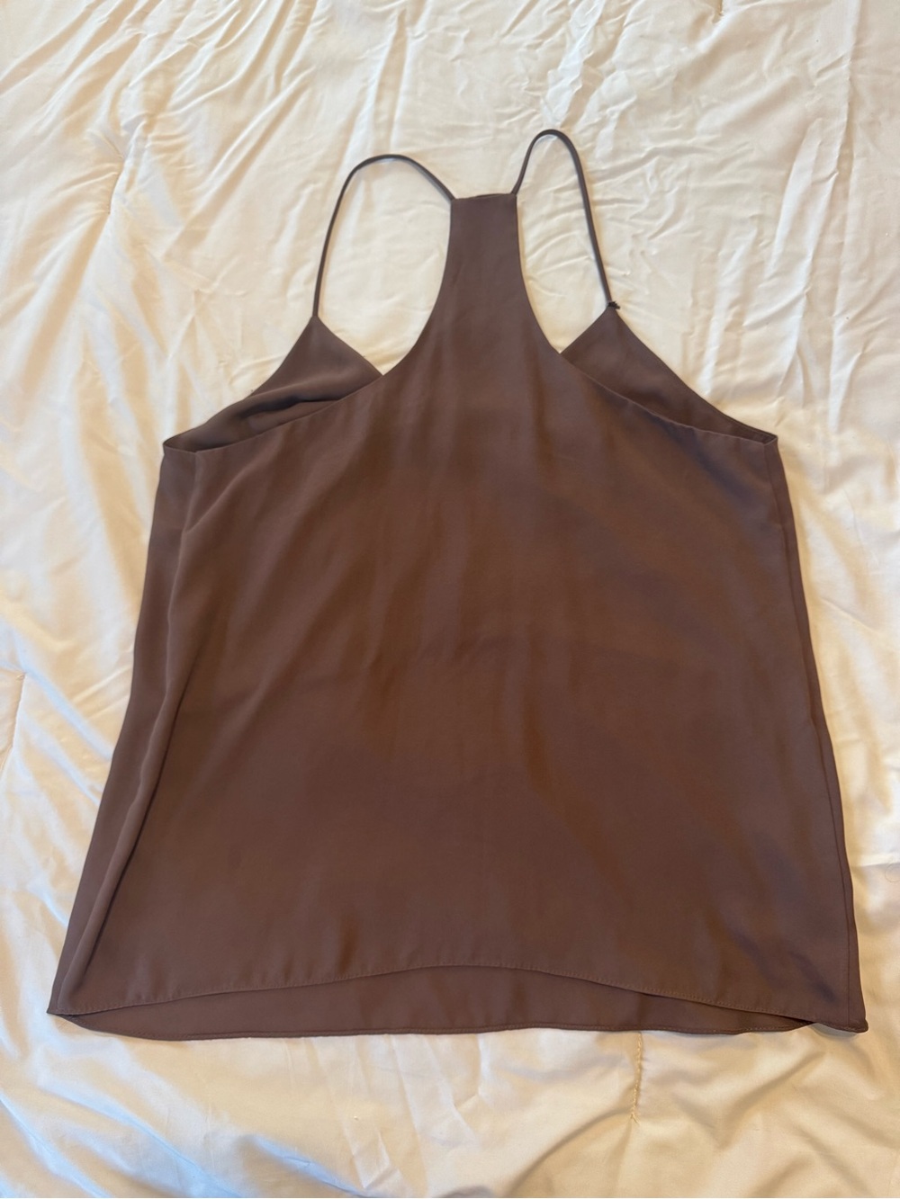 MOD Brown Racerback V-Neck Tank Top - Picture 5 of 5